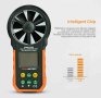 Дигитален Анемометър PEAKMETER PM6252B, обем на въздух, скорост до 40m/s, CFM, CMM, CMS, снимка 7