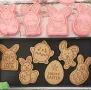 8 бр Заек пиле яйце Великденски форма резец пластмасови разглобяеми резци форми, снимка 7