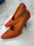 Оранжеви лачени обувки, снимка 2