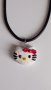 Ръчно изработено герданче- Hello Kitty , снимка 1 - Колиета, медальони, синджири - 44466291
