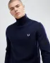 Fred Perry Roll Neck - Оригинален мъжки пуловер размер M, снимка 1