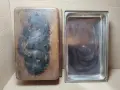 Стара Соц Голяма Дълбока Помеднена Хром Тава За Печене На Месо, Тава За Агнета. / 5 кг. / НОМЕР 289., снимка 6
