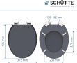 SCHÜTTE SPIRIT тоалетна седалка с soft-close от дърво, снимка 6