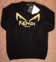 Fendi мъжки пуловер черен нов с етикет, снимка 1 - Пуловери - 34096800