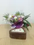 Уникална свещ от естествено дърво с жив край – Ръчна изработка, снимка 2