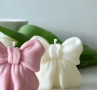 🎀🕯 Свещ „Панделка“ за празник – нежен акцент с ефект, снимка 3