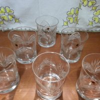 Кристални чаши за уиски Зорница , снимка 4 - Антикварни и старинни предмети - 44465779