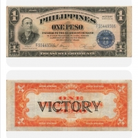 WW2. FILIPINAS 1 PESO 1944 VICTORY, снимка 1 - Нумизматика и бонистика - 36107233