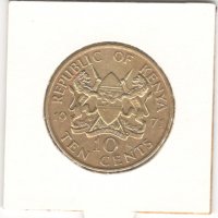 Kenya-10 Cents-1971-KM# 11-with legend, снимка 4 - Нумизматика и бонистика - 35708484