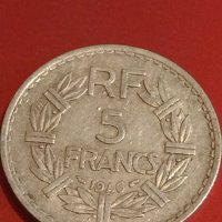 Две монети 5 франка 1946г. Република Франция за КОЛЕКЦИОНЕРИ 32110, снимка 7 - Нумизматика и бонистика - 44320638