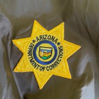 Автентично яке на надзирател от затвор в Аризона с нашивки, снимка 4 - Якета - 41825815