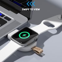 NEWDERY Безжично магнитно зарядно устройство за Apple Watch Ultra 8-1/бързо зареждане за пътуване, снимка 6 - Аксесоари за Apple - 39909141