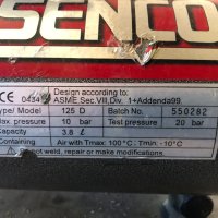 Компресор SENCO PC1010 преносим 3.8 литра, безшумен безмаслен мини-компресор, снимка 2 - Други машини и части - 41796400