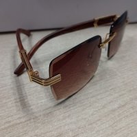 Кафяви очила без рамки 2023, снимка 1 - Слънчеви и диоптрични очила - 40315165