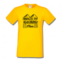 Мъжка тениска,Hiking Is My Retirement Plan,Къмпинг,Планина,Изненада,Подарък,Поход,Връх,Хижа,, снимка 8 - Тениски - 36351864