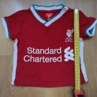 Liverpool - комплект футболно боди и футболни бебешки тениски на Ливърпул , снимка 12 - Бодита за бебе - 41946497