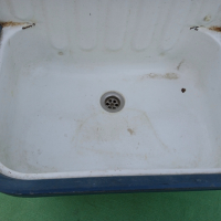 Стара емайлирана мивка, снимка 3 - Мивки - 36239942