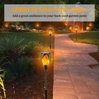 Соларна градинска лампа с пламък, снимка 9 - Други стоки за дома - 40795719