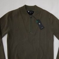 G-STAR RAW оригинално горнище S памук Sleeve Pocket Half Zip Pullover, снимка 2 - Пуловери - 40019701