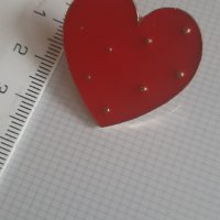 Значка брошка маргаритка цвете, сърце, черешки, снимка 3 - Други - 35934101