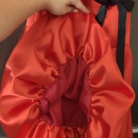 Сатенена коледна червена рокля, снимка 2 - Рокли - 33975804