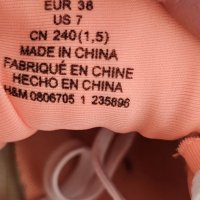 H&M номер 38, снимка 4 - Маратонки - 41586675