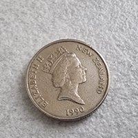 Монета. Нова Зеландия. 1 долар. 1990 г. Киви., снимка 4 - Нумизматика и бонистика - 41588216