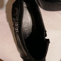 Дамски черни елегантни обувки, снимка 6 - Дамски обувки на ток - 38639095