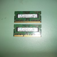 85.Ram за лаптоп DDR3 1333 MHz,PC3-10600,2Gb,Samsung.Кит 2 Броя, снимка 1 - RAM памет - 41830381