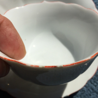 порцеланови чашки с чинийки "MEISSEN"/Майсен/ - 2 броя, снимка 4 - Антикварни и старинни предмети - 36167486