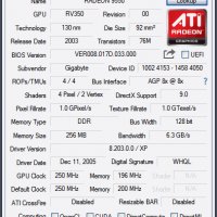 Видео карта ATi Radeon Gigabyte R9550 256MB DDR 128bit AGP, снимка 9 - Видеокарти - 38693843