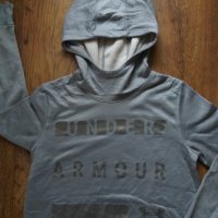 Under Armour Women's Gray Foil Fleece Sweater Hoodie - страхотно дамско горнище , снимка 4 - Спортни екипи - 40855249