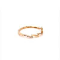 Златен дамски пръстен 1,07гр. размер:58 14кр. проба:585 модел:20053-3, снимка 3 - Пръстени - 42636996