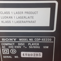 SONY CD плеър, снимка 2 - Ресийвъри, усилватели, смесителни пултове - 36210863