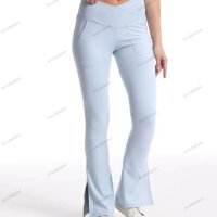 Дамски спортни ежедневни панталони с висока талия, 8цвята - 023, снимка 5 - Панталони - 41820492