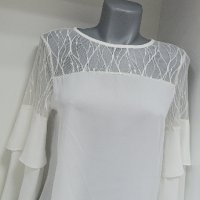 Ефирна елегантна дамска блузка , снимка 6 - Блузи с дълъг ръкав и пуловери - 41619800