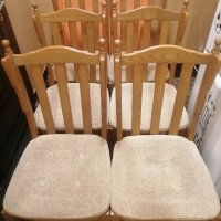 Комплект трапезни столове дъбов масив 6бр Германия, снимка 1 - Столове - 39817968