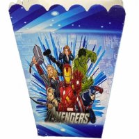 Avengers Отмъстителите герои Авенджърс Хълк Капитан Америка кутия за дребни лакомства пуканки, снимка 1 - Други - 41846944