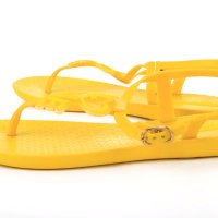 Жълти дамски силиконови равни сандали Beppi, снимка 2 - Сандали - 41488403