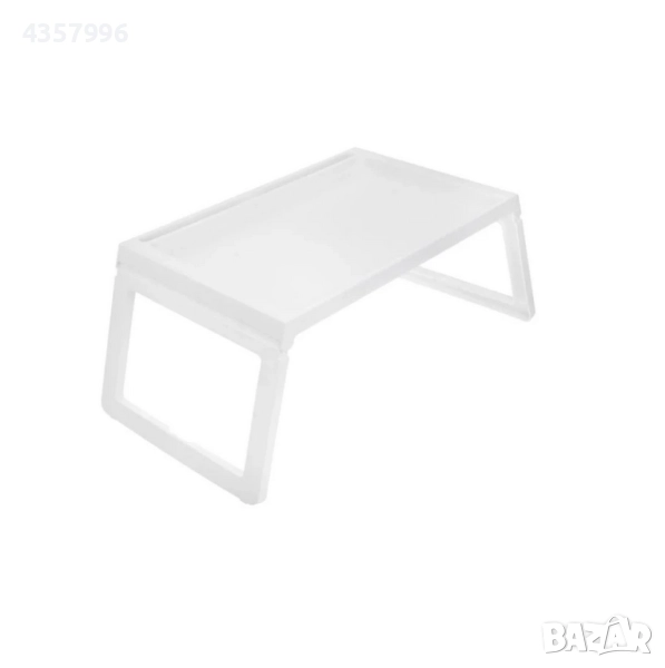 Сгъваема масичка - табла, Бял , снимка 1