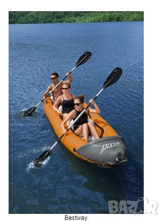  спортен каяк  185х100 см.Bestway75132 до 250 кг  Оранжев Надуваем каяк  65132, снимка 1