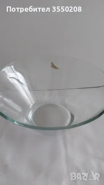 Купа стъклена, нова, снимка 1