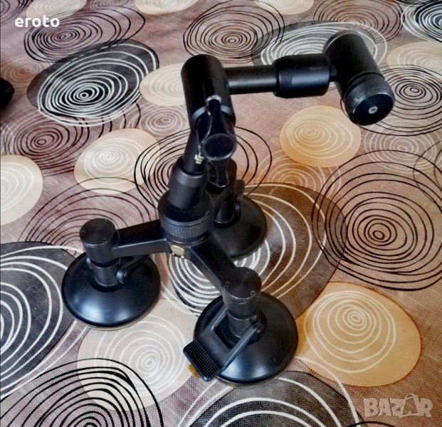 ВАКУУМ СТОЙКА ЗА МОНТАЖ С ТРИ РАМЕНА за екшън камера gopro, снимка 1