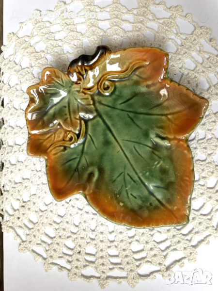 Красиво керамично листо за бижута, снимка 1