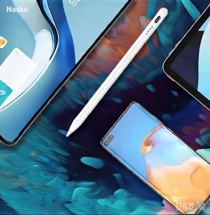 Универсална тъч писалка зa i0S/Android телефони и таблети, снимка 1