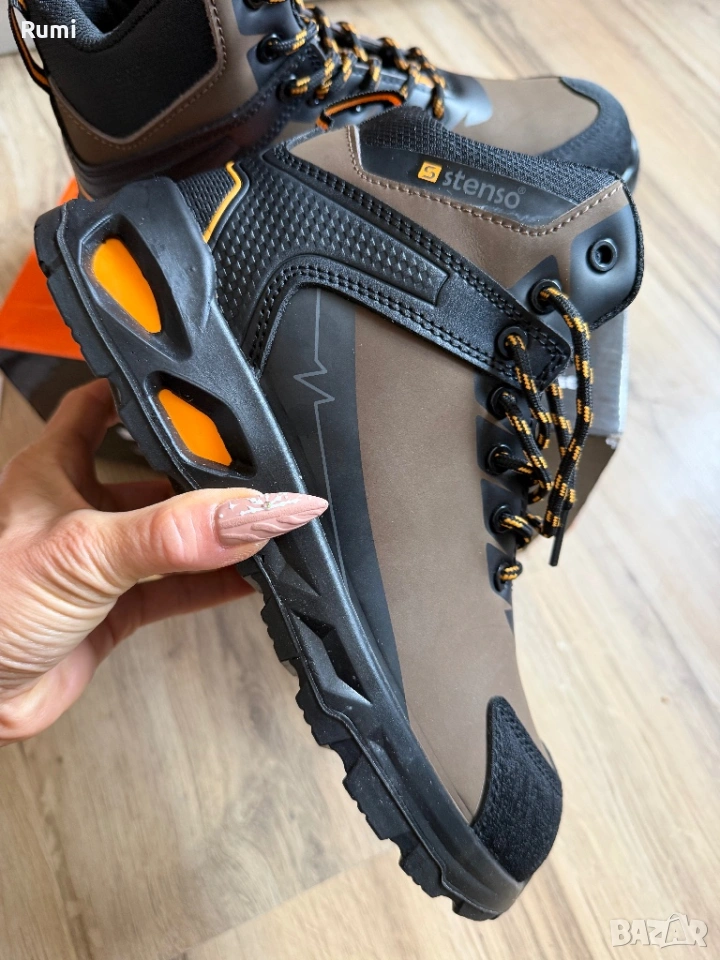 Мъжки боти от ест. кожа RULER S3S SR BROWN/BLACK !42 н, снимка 1