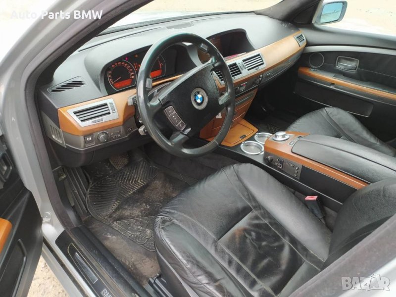 Кожен салан BMW Е65 Е66 черен салон с подгрев БМВ Е65 Е66, снимка 1