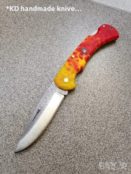 Сгъваем нож ръчно изработен, снимка 1