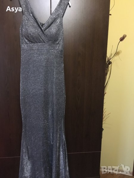 Сива елегантна рокля, снимка 1