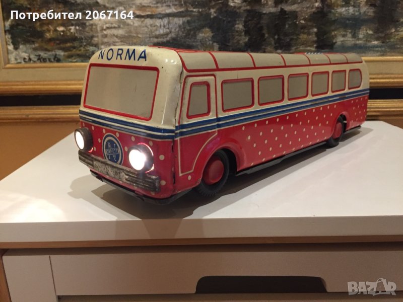 Стара голяма ламаринена играчка, снимка 1